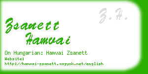 zsanett hamvai business card